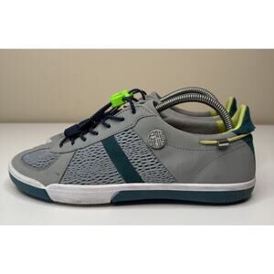 PLAE Unisex Butler Sneakers Womens 10 Nexus Grey Nubuck Leather Mesh Low Lace Up